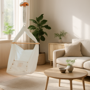 Leje Slyngevugge Premium- Loftophæng med Balance Vuggemotor | Mor Og Børn