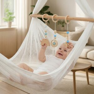 Træ Hængelegetøj til Baby – Naturligt Bøgetræ Legetøj