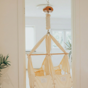 Leje TvillingeSlyngevugge - Dørkarmbeslag med Balance Vuggemotor | Mor Og Børn