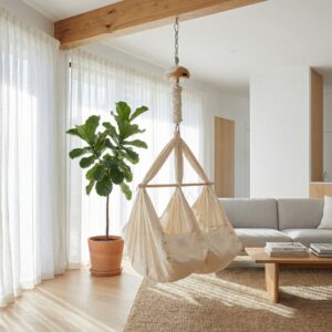 Leje TvillingeSlyngevugge -  Loftophæng med Balance Vuggemotor | Mor Og Børn